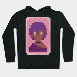 Pixelart Girl Face Hoodie